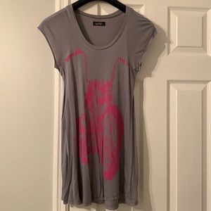 Lauren Moshi Motorcycle tee/tunic, a-line, small